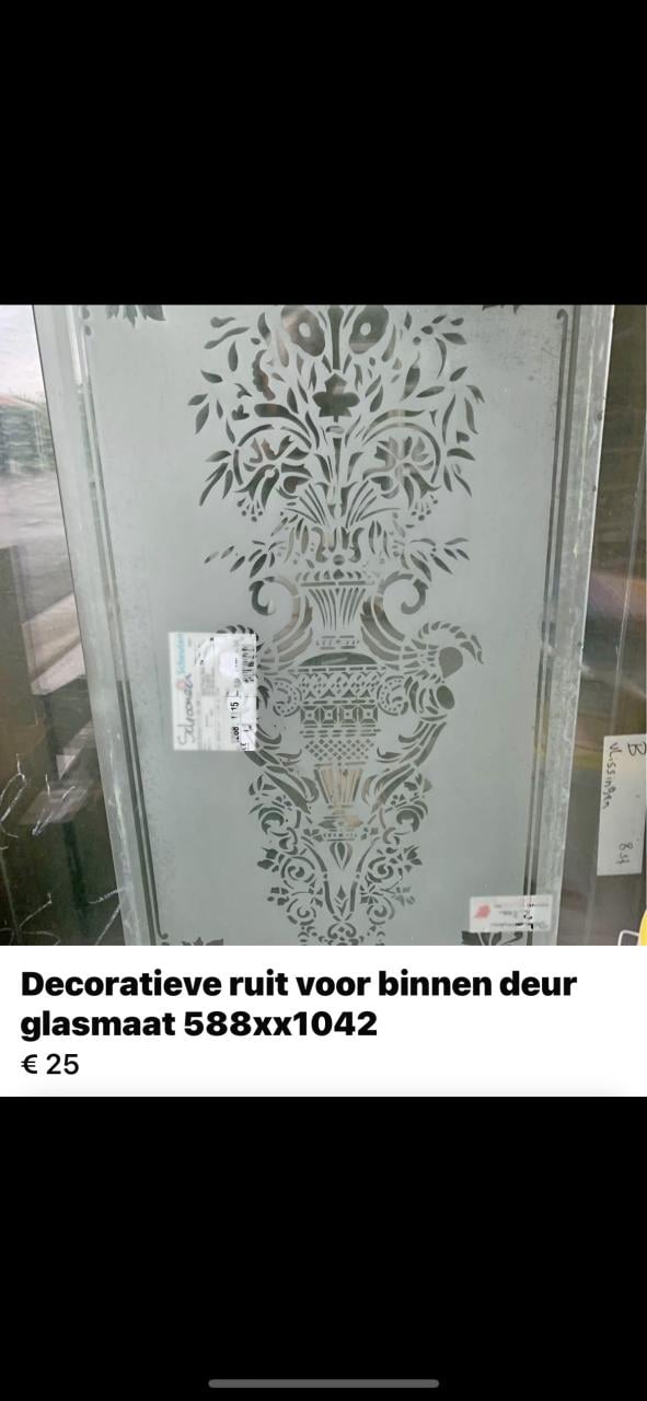 Decoratieve ruit voor binnendeur
