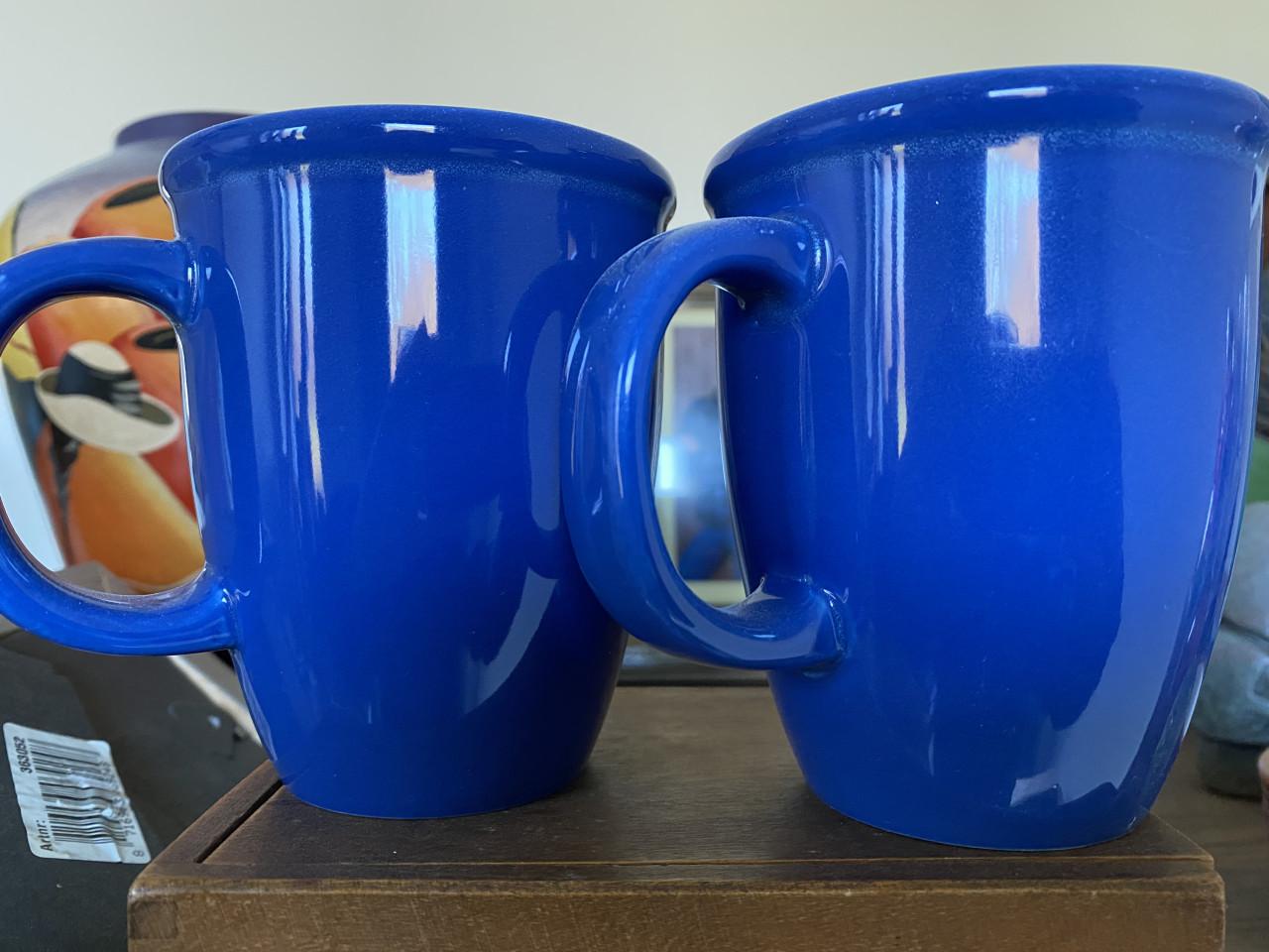 Blauwe koffie /thee mokken