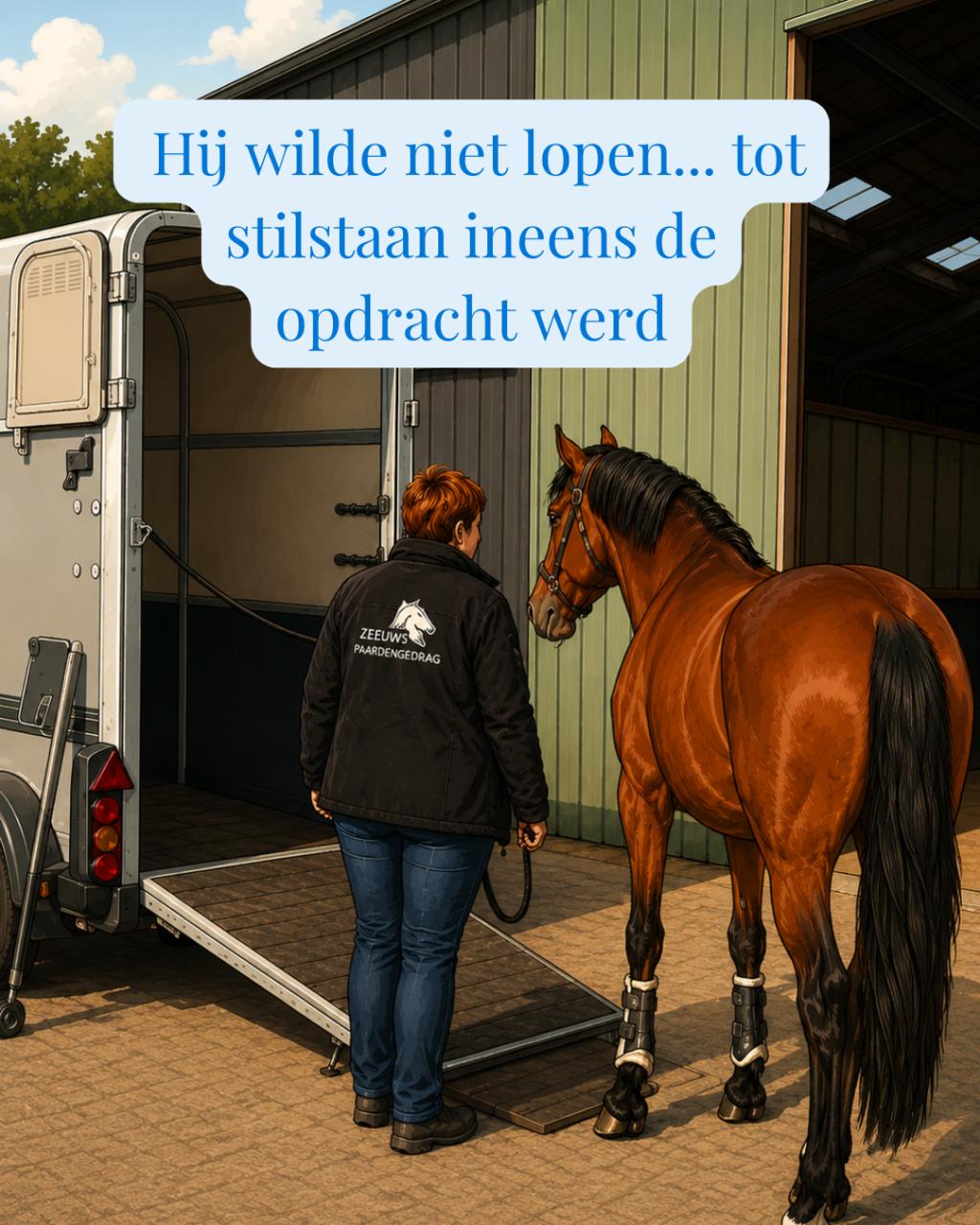 Een VIP paard wil VIP vervoert worden