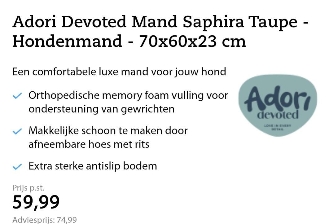 Orthopedische hondenmand