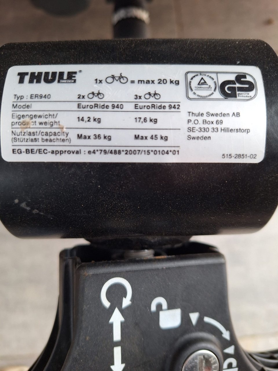 Fietsendrager thule