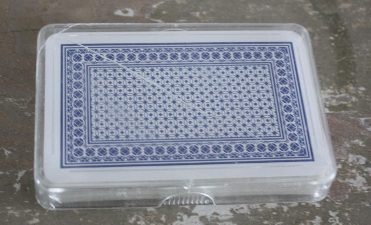 Spelkaarten met blauwe print