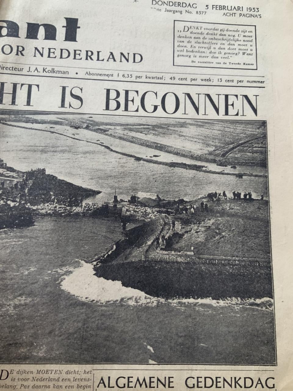 Kranten uit 1953