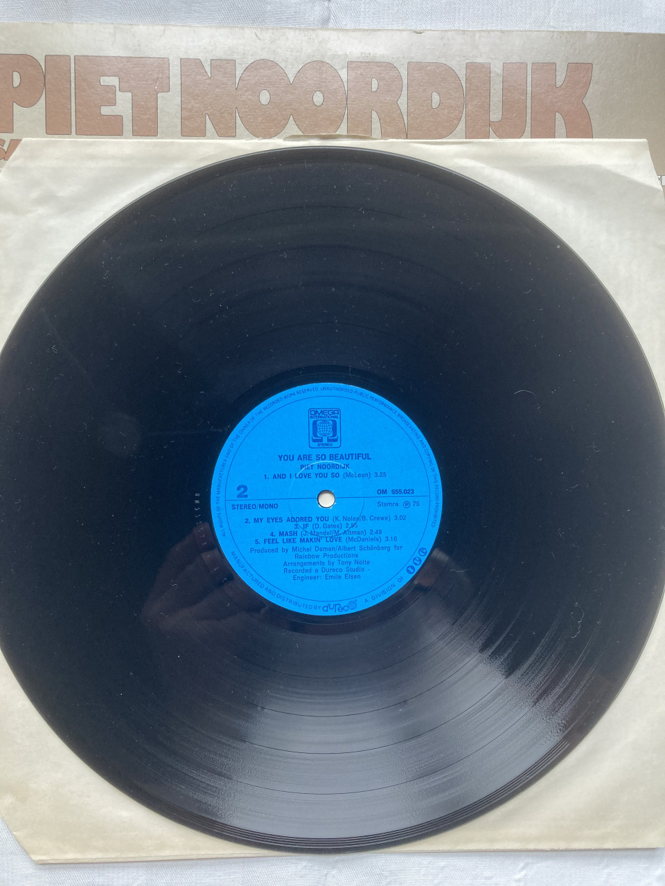 LP Piet Noordijk Saxophone You are so beautiful 1975