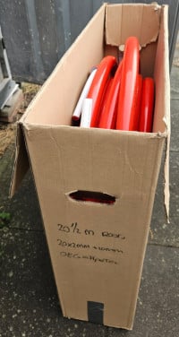 20,5m rol 20x2,0mm PE waterleiding 10mm geisoleerd rood