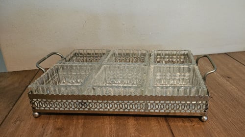 Plateau met 6 schaaltjes