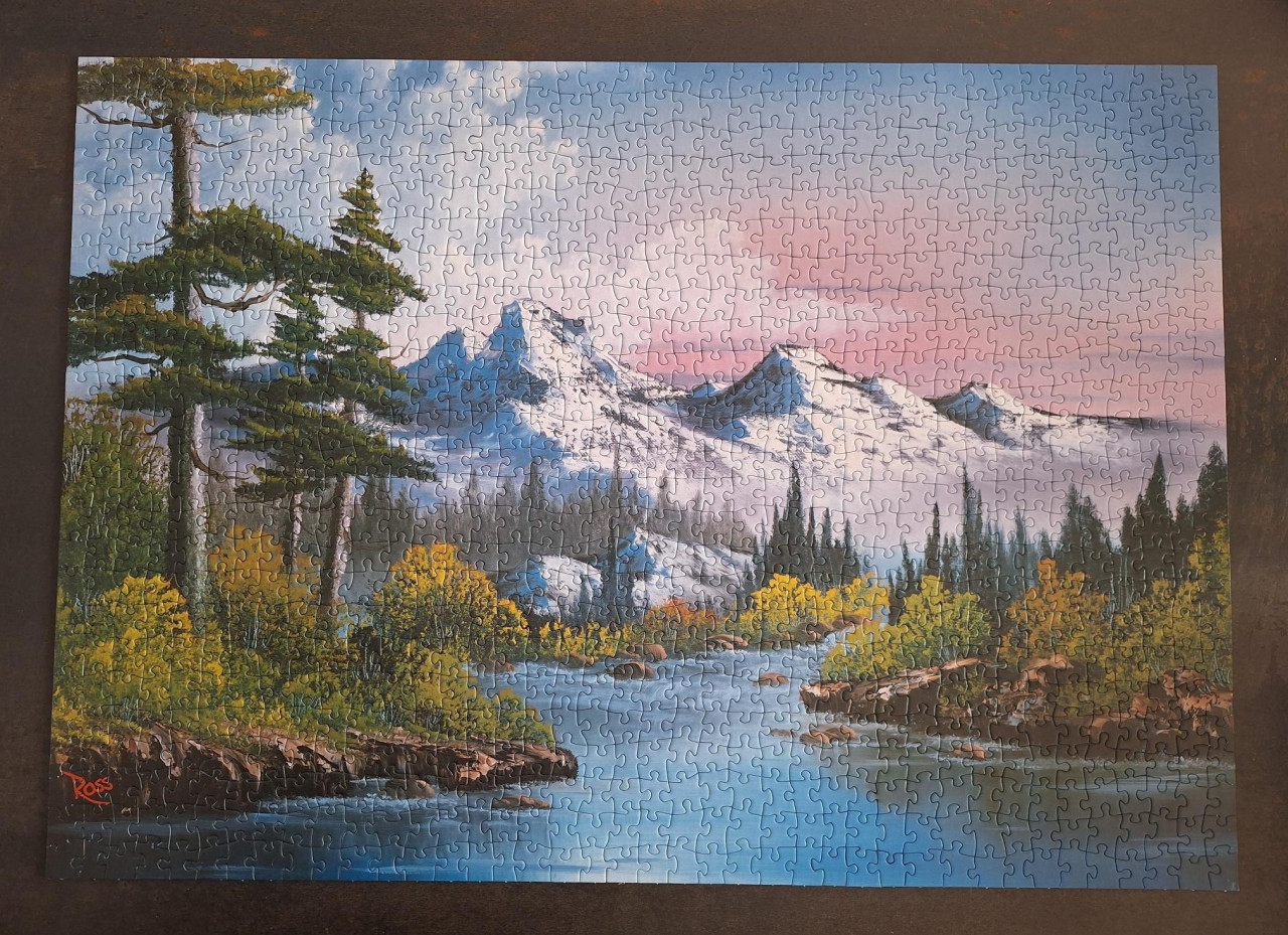 Schmidt puzzel Bob Ross - Lente 1000 stukjes XXL!