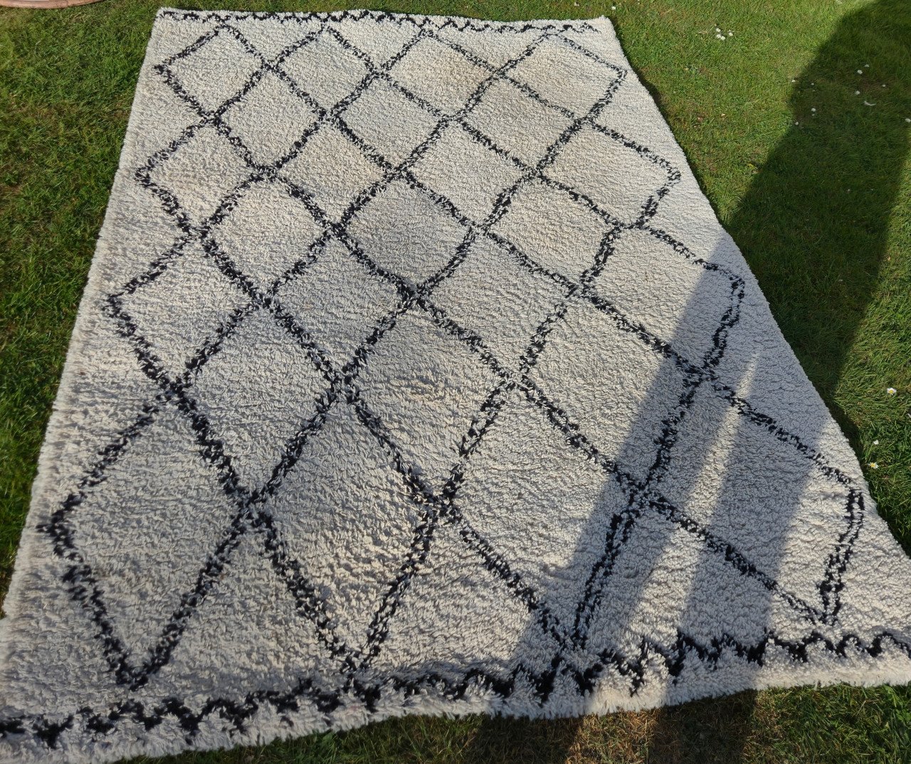 Vloerkleed zwart wit