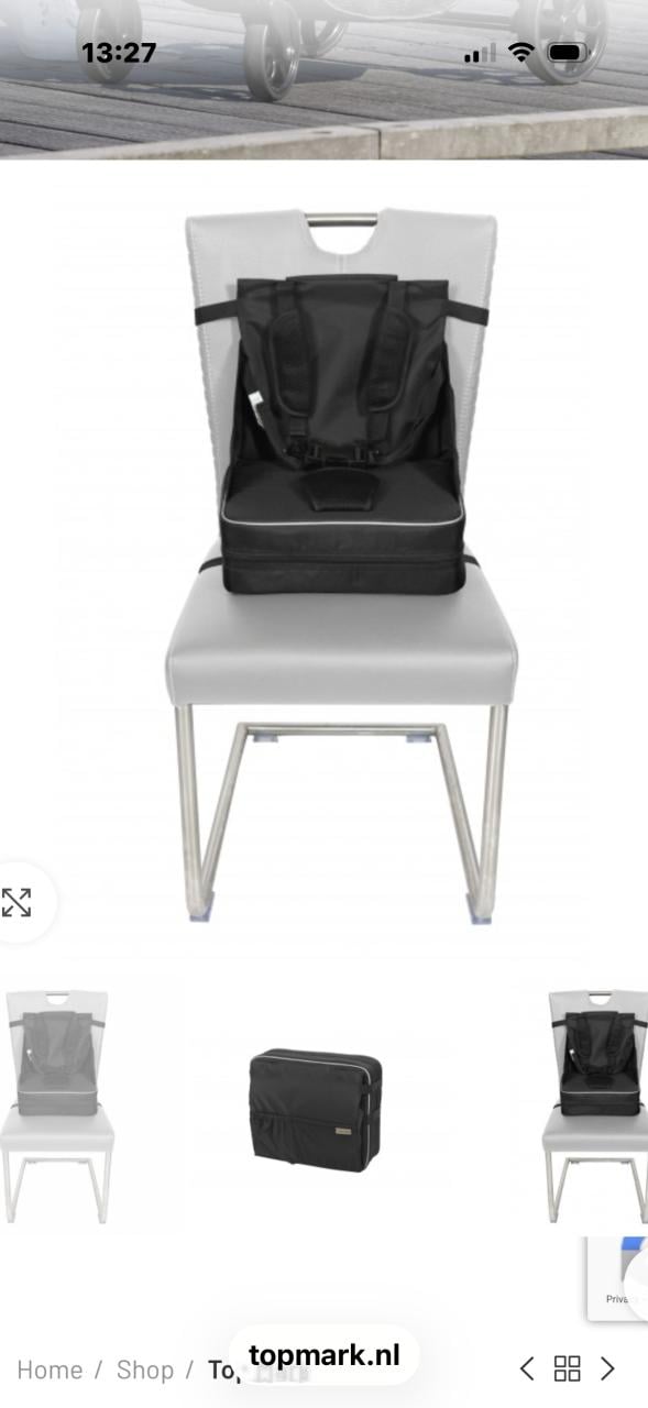Stoelverhoger kind, Topmark Up zwart