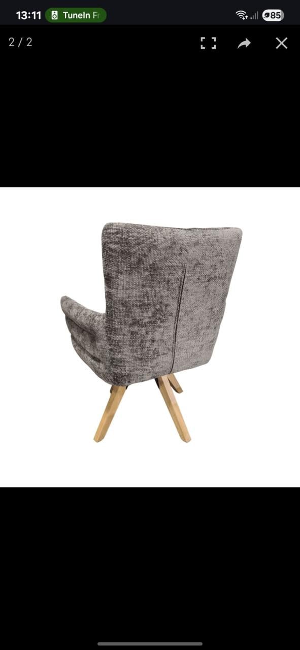 6 eetkamerstoel grijs 360 graden nieuw