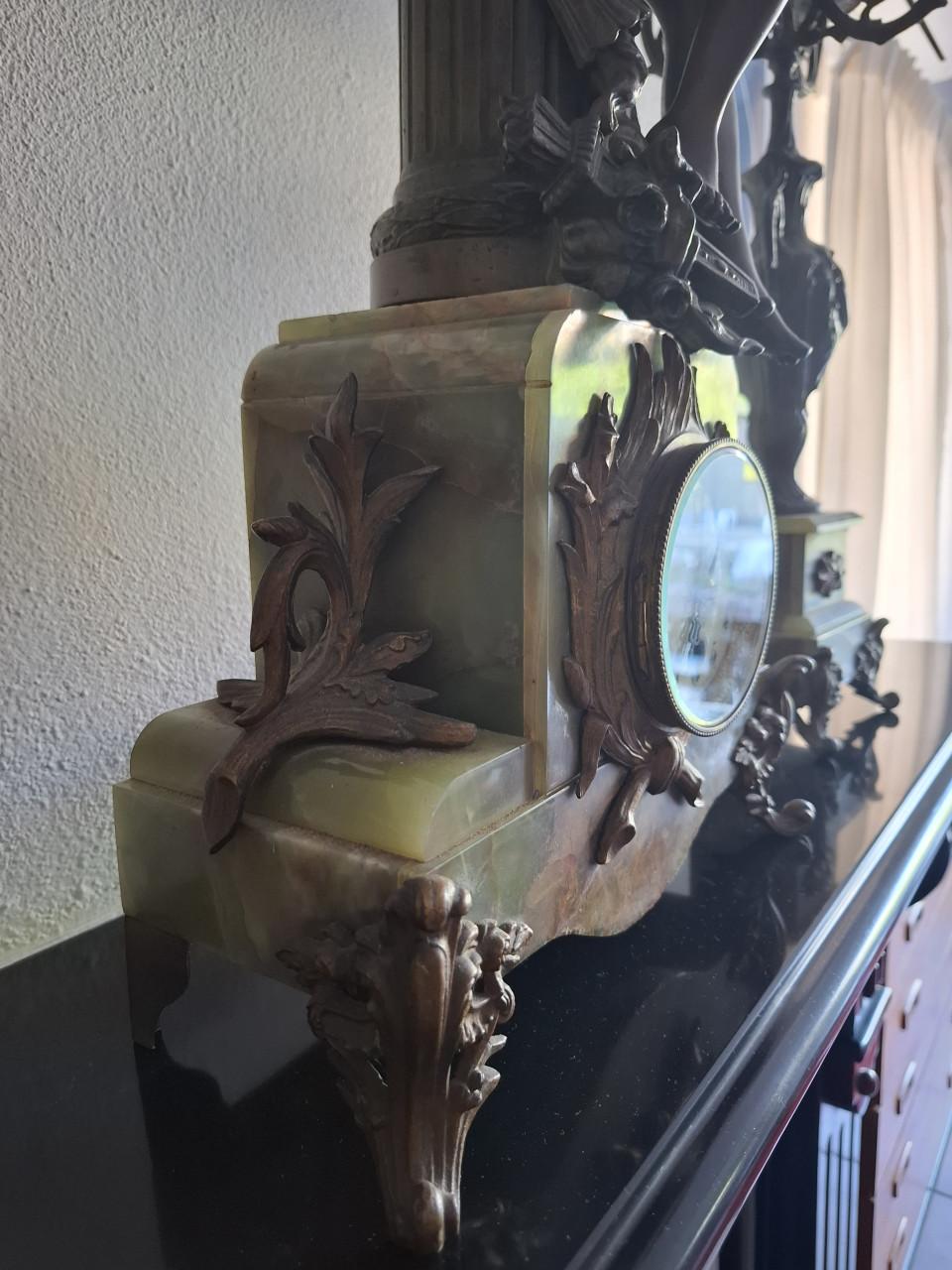 Antieke Franse pendule met Cupido
