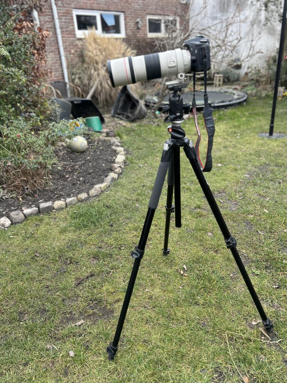 Canon 40D, 300m F4, MAnfrottto, Sigma 17-70 toebehoren