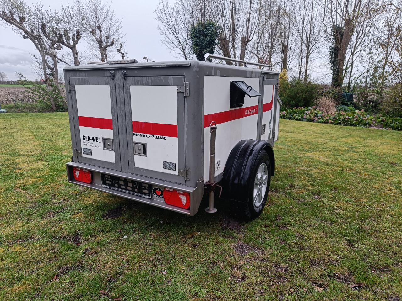 Hondenaanhanger 3 vaks (GLAWELL)