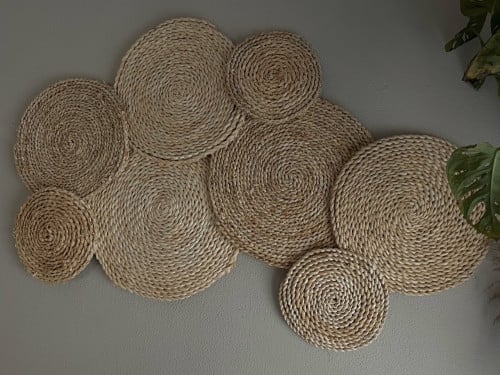 Rotan wanddecoratie
