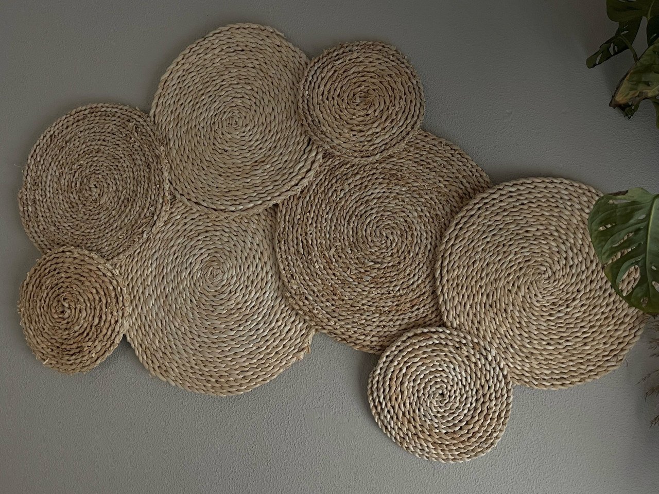 Rotan wanddecoratie