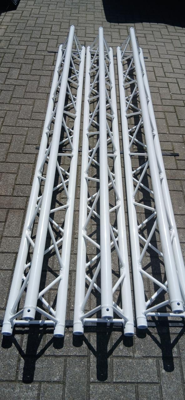 3 keer 3meter truss wit gepoedercoat