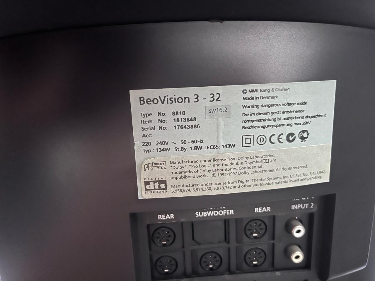 Degelijke werkende B&O tv zware kwaliteit tv
