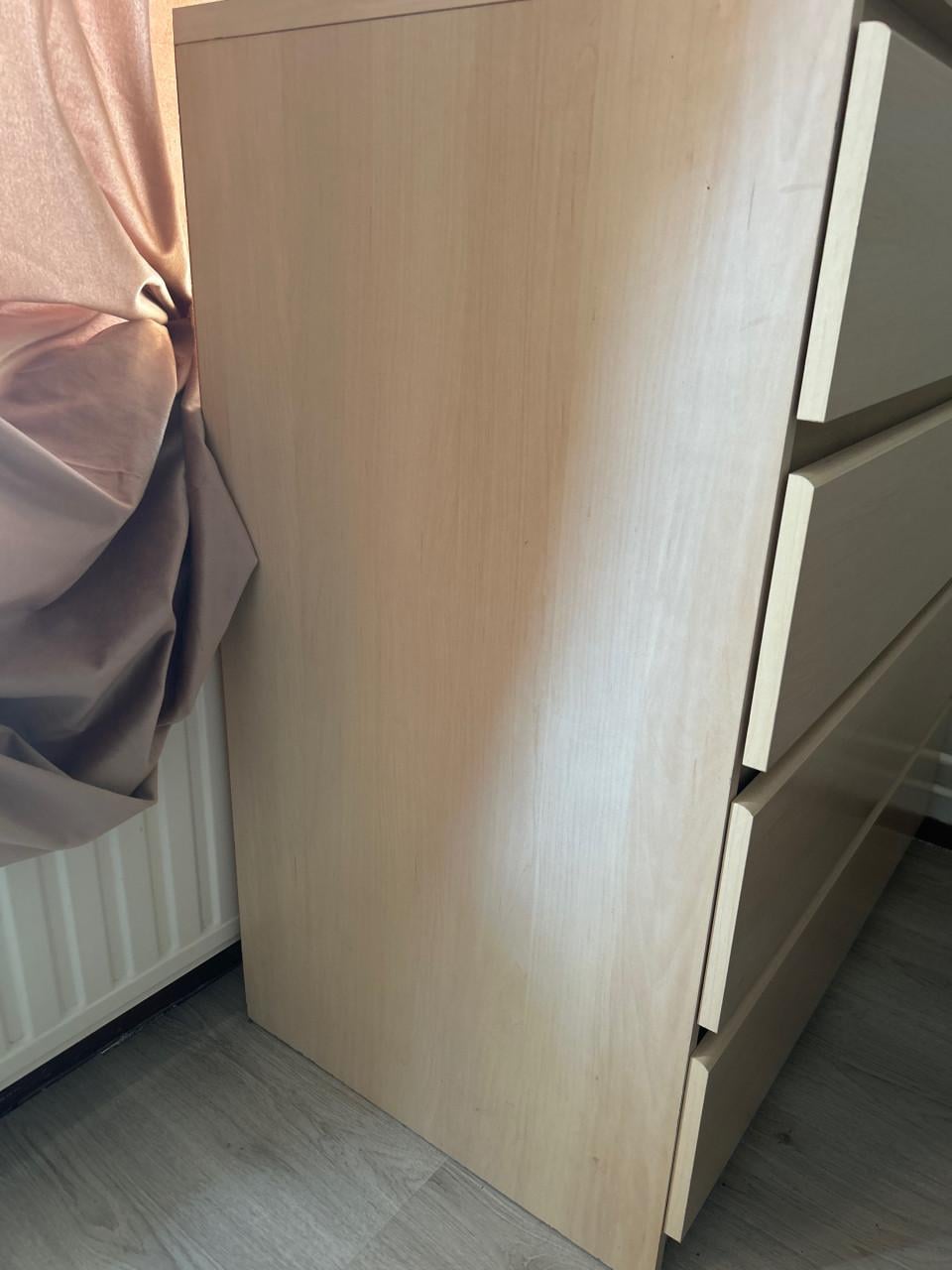 Ladekast 4 lades licht hout