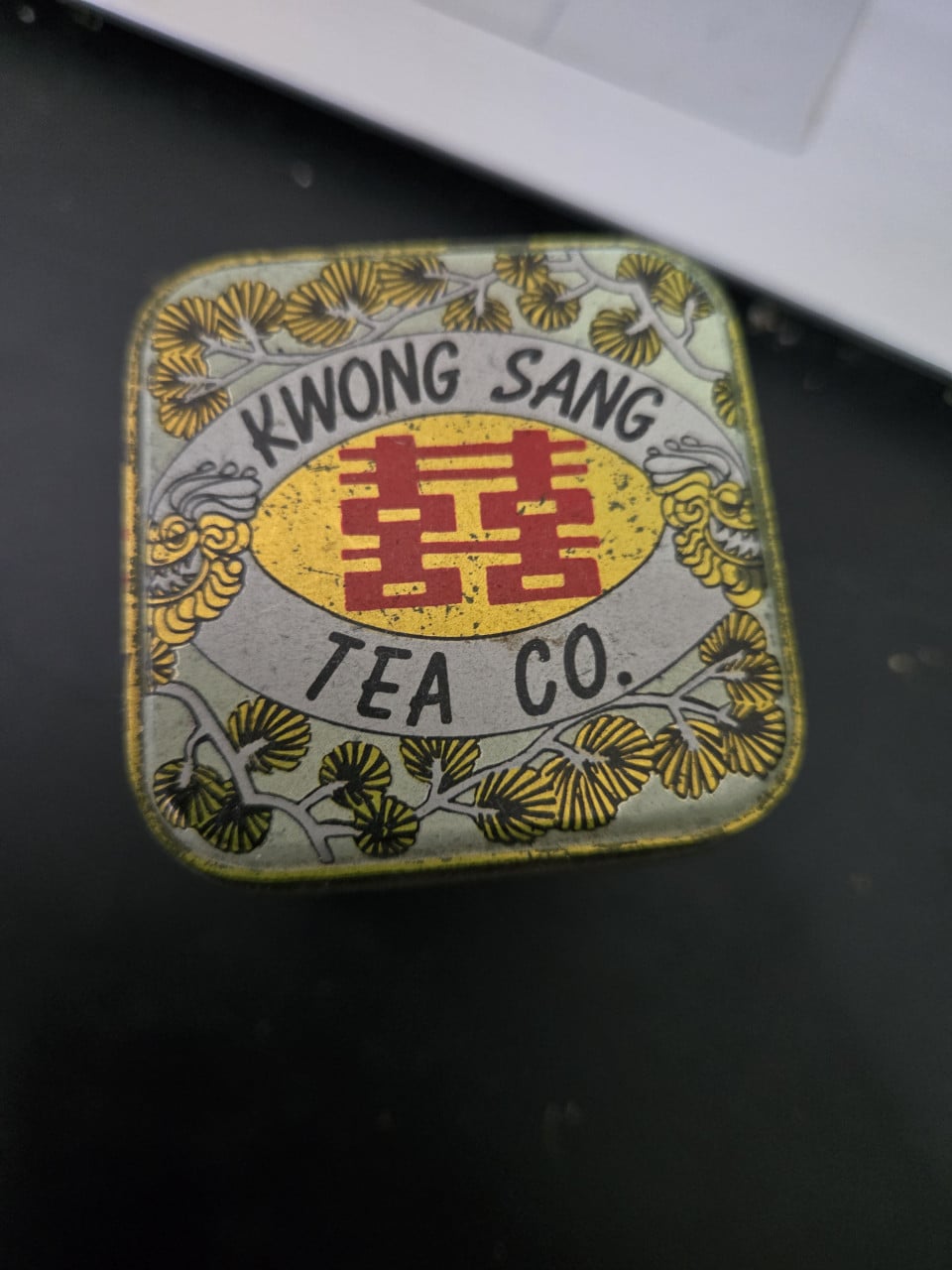 Vintage Kwong Sang Tea Co. Coconut Tea blikje