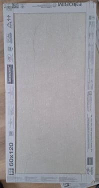 Te koop: 6 grote wandtegels, 60 x 120cm, 2 ds. 4,32m2.