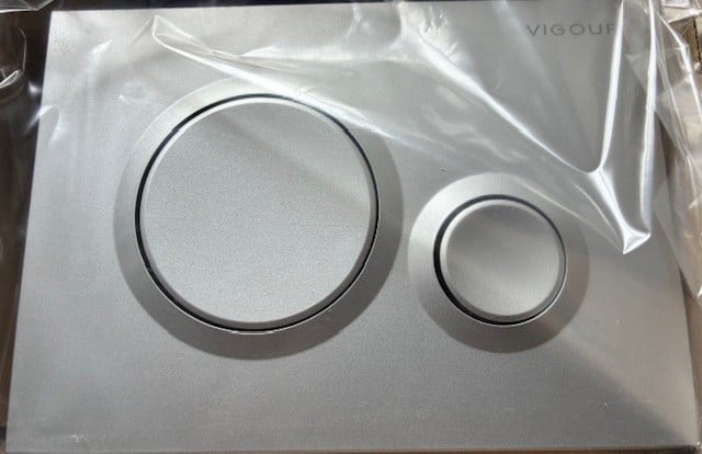 Splinternieuw inbouwreservoir Sanit Ineo 80 + zilverkleurige knop 139,95 eu