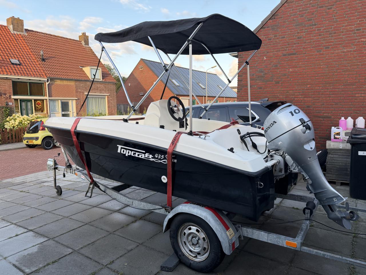 Topcraft 435 Fun + Honda 10 PK 4-takt (2020) + Trailer