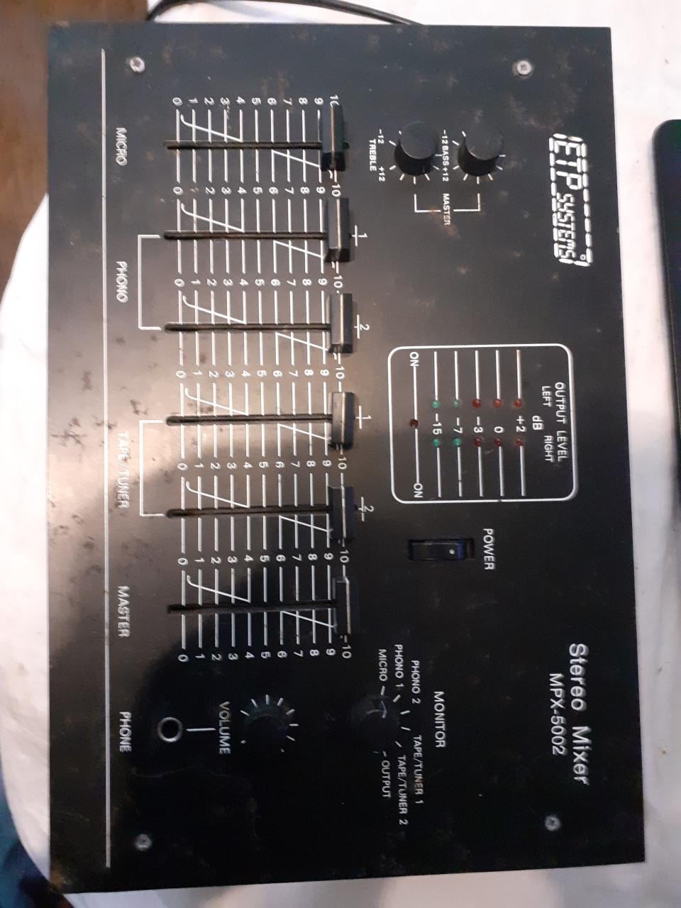 2 x Stereo Mixer zwart platte - 6 kanalen - van ETP Systems