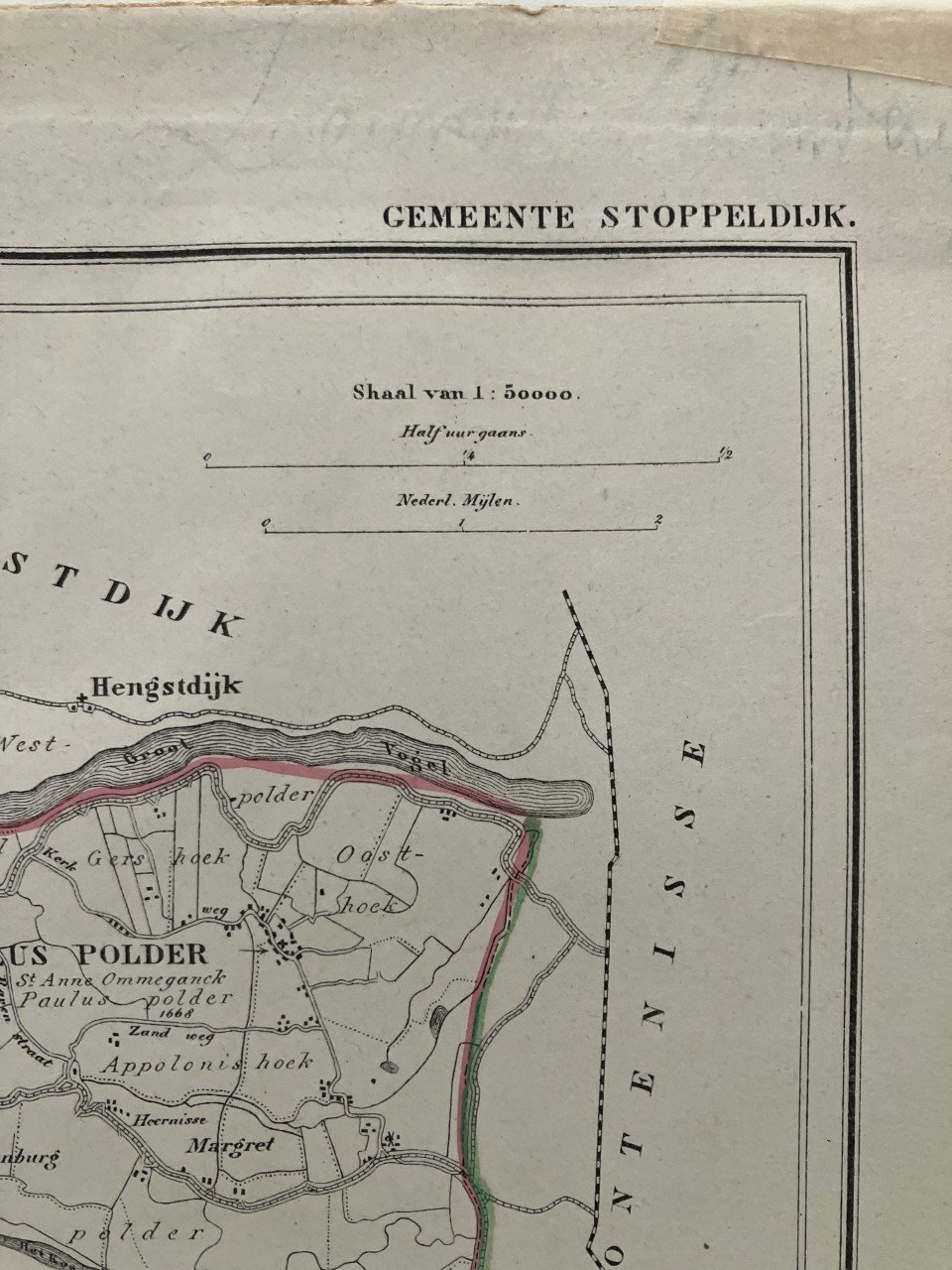 Topografische kaart gemeente Stoppeldijk