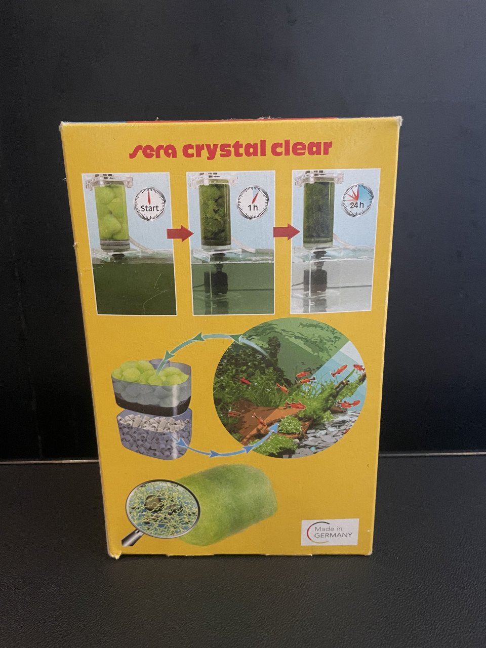 Sera crystal clear filter medium.