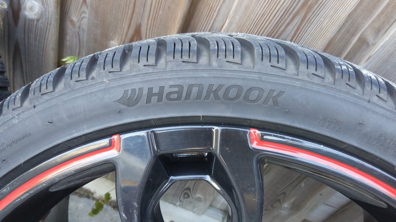 19 Inch Black ABT AUDI Winter Velgenset Hankook Evo-3