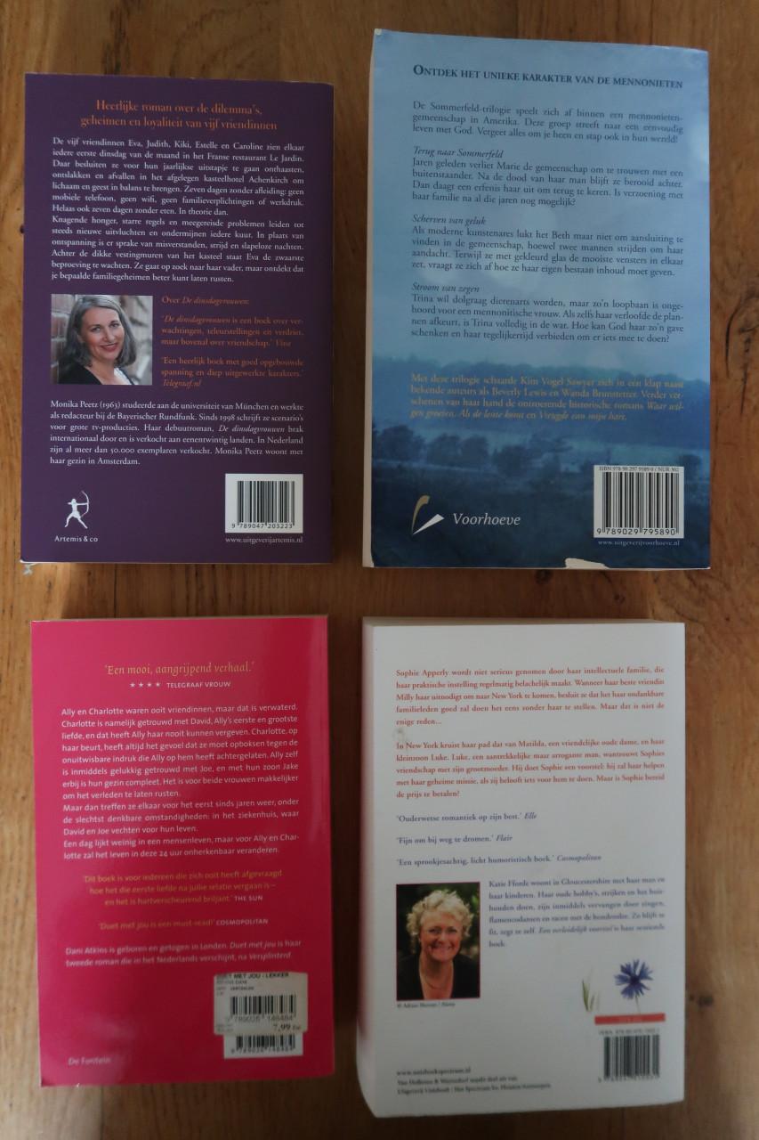 4 Verschillende literaire thrillers voor maar €1,00 per stuk