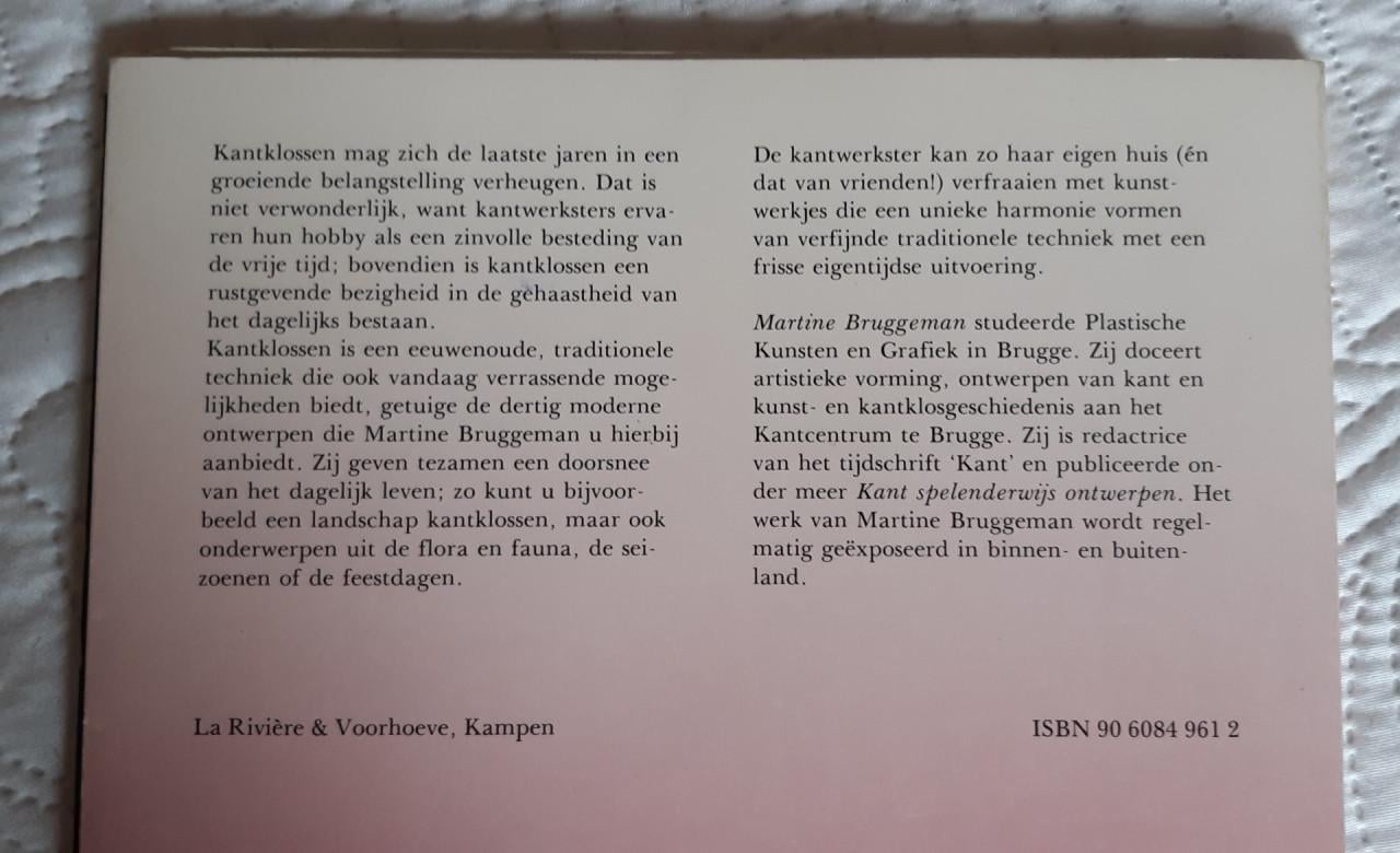 Creatieve kantklosontwerpen, Martine Bruggeman