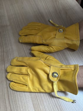 Western leren handschoenen dames xs