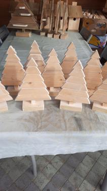 Kerstboompjes van hout