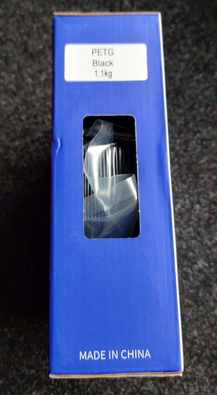1,1 KG zwarte PETG filament