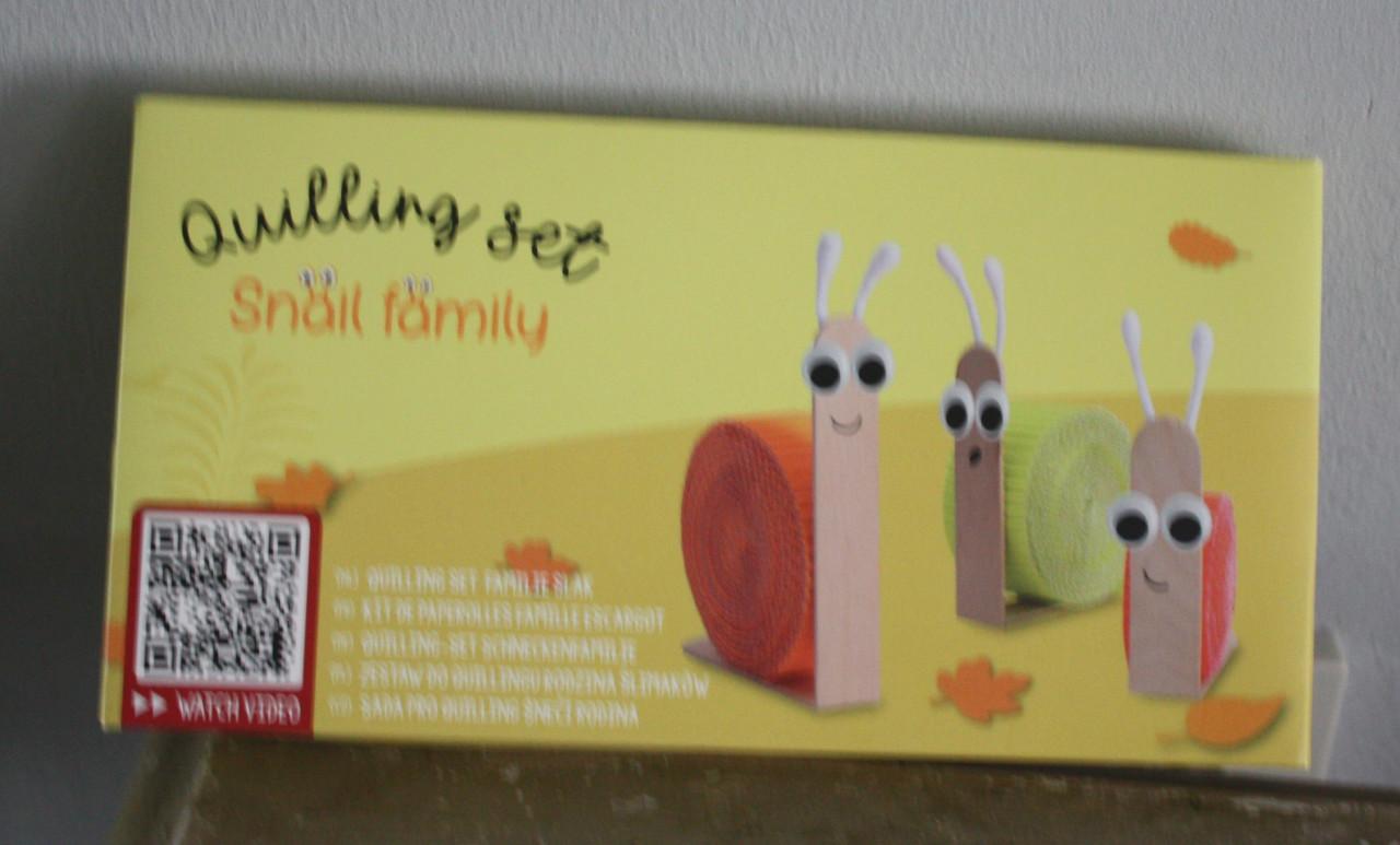 Nieuw in verpakking quilling familie slak