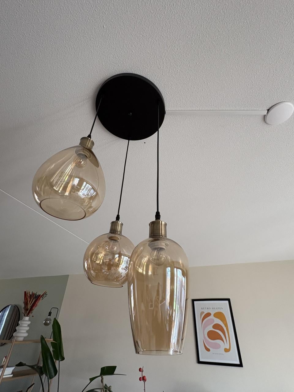 Hanglamp met 3 bollen