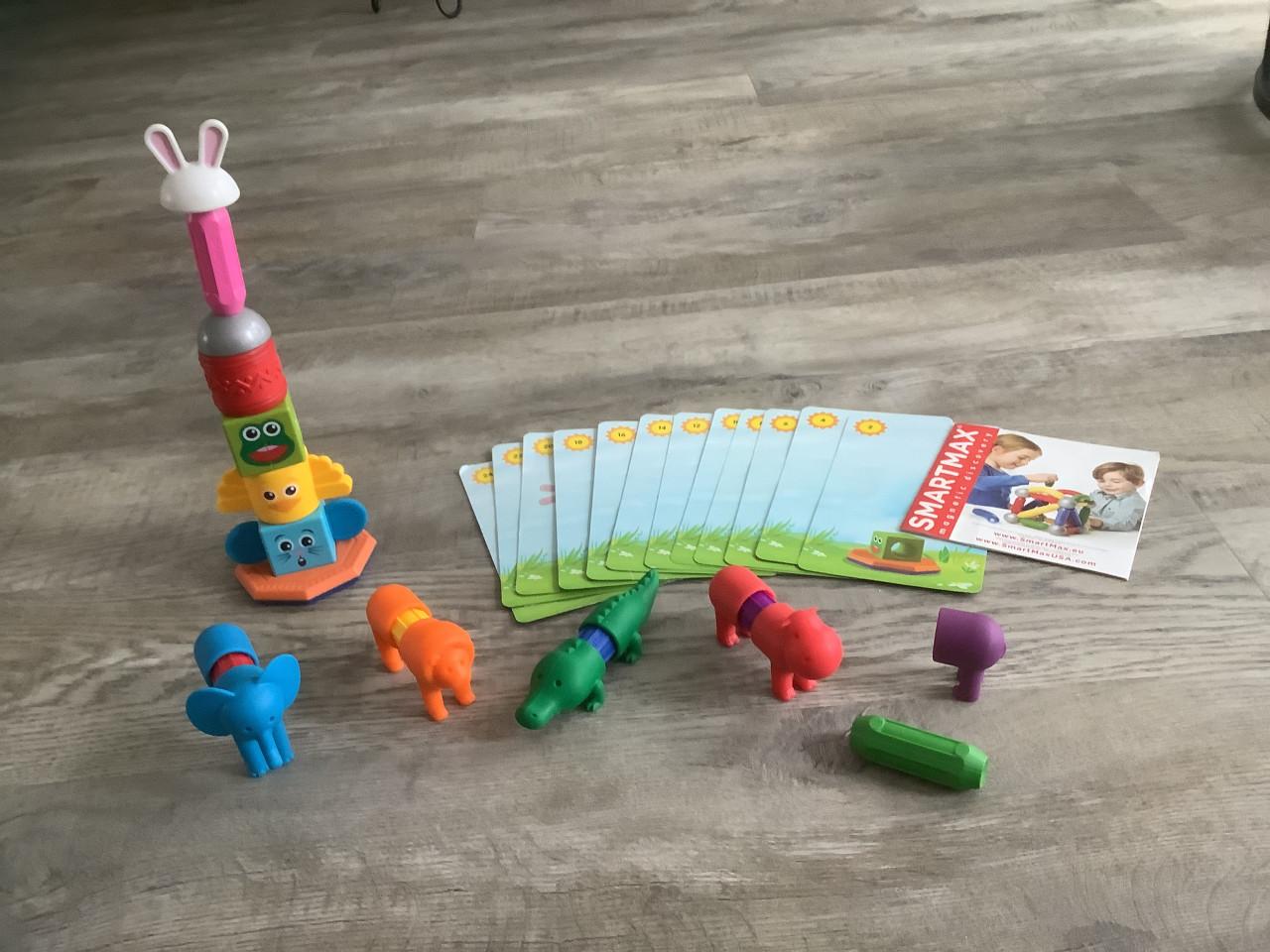 SmartMax Magnetische Bouwsets: My first Safari Animals + My First Totem