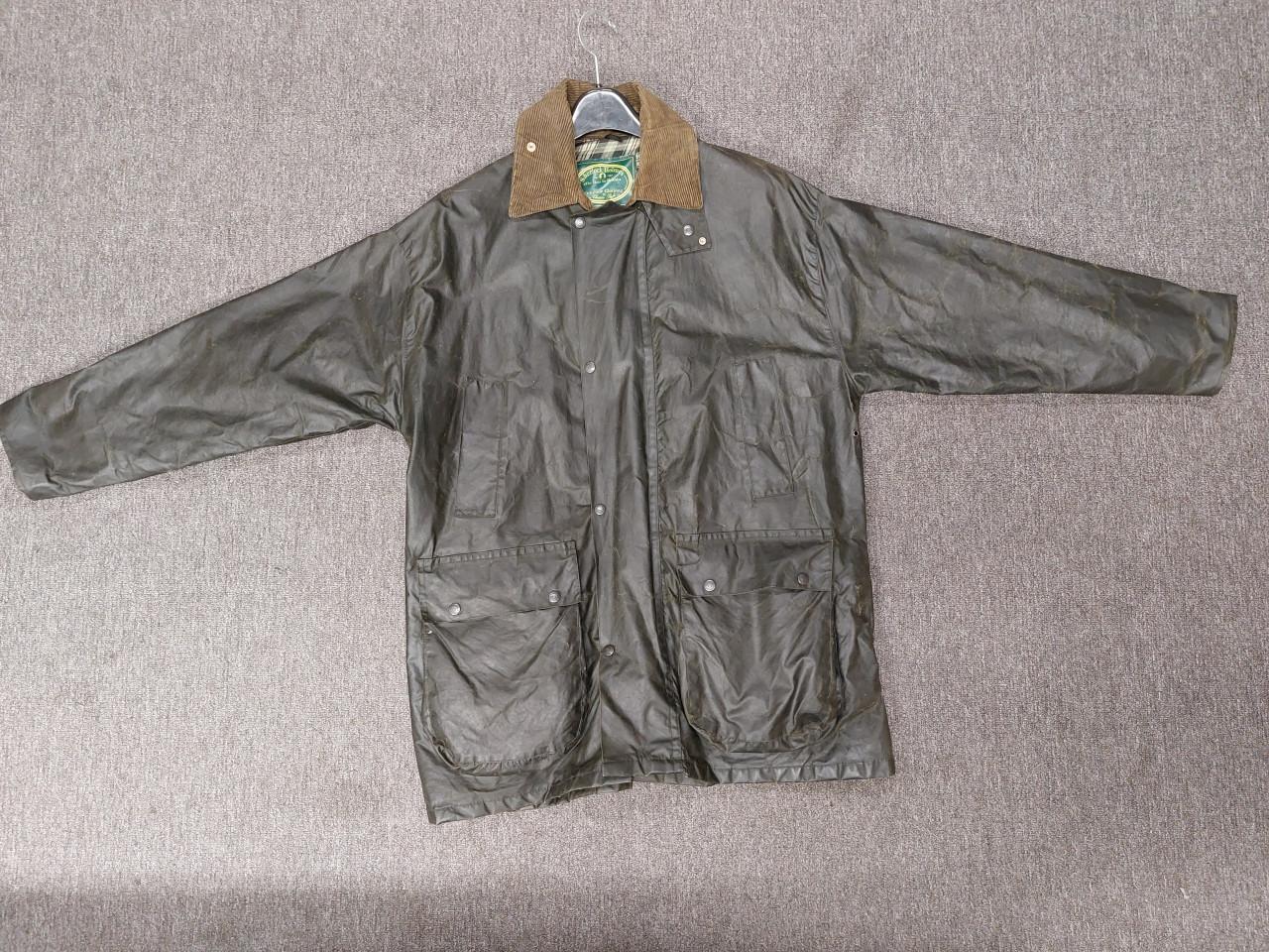 Groene wax jas, Sherlock Holmes, maat XL