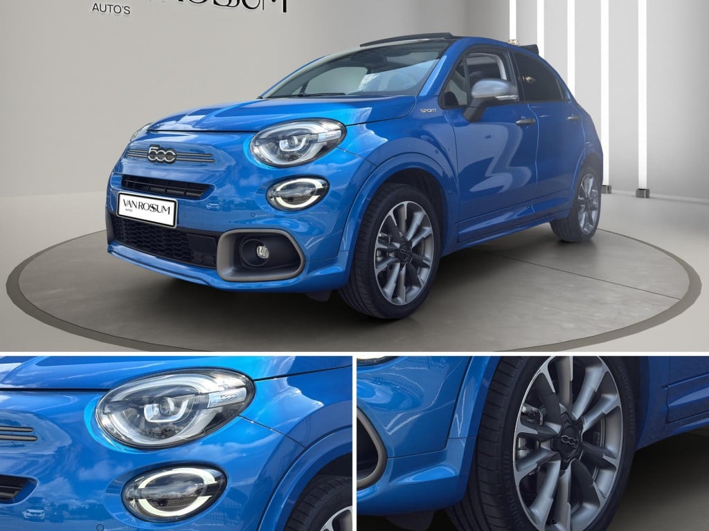 Fiat 500x 1.5 hybrid 130 dct7 sport | cabrio | 5drs| automaat| leder | navi