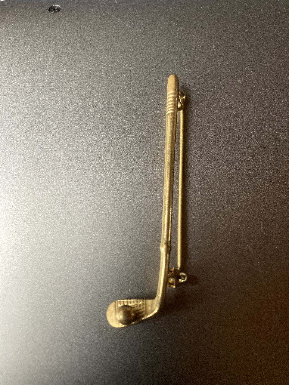 Vintage golf broche goldplated