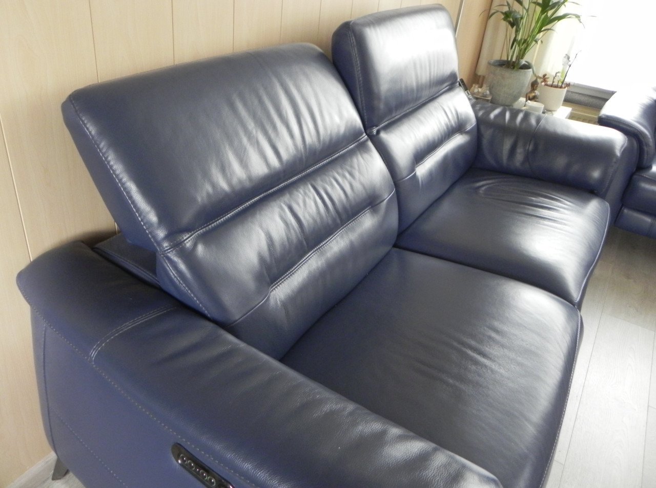 Te koop 2 ½ en 2 zits lederen bankstel