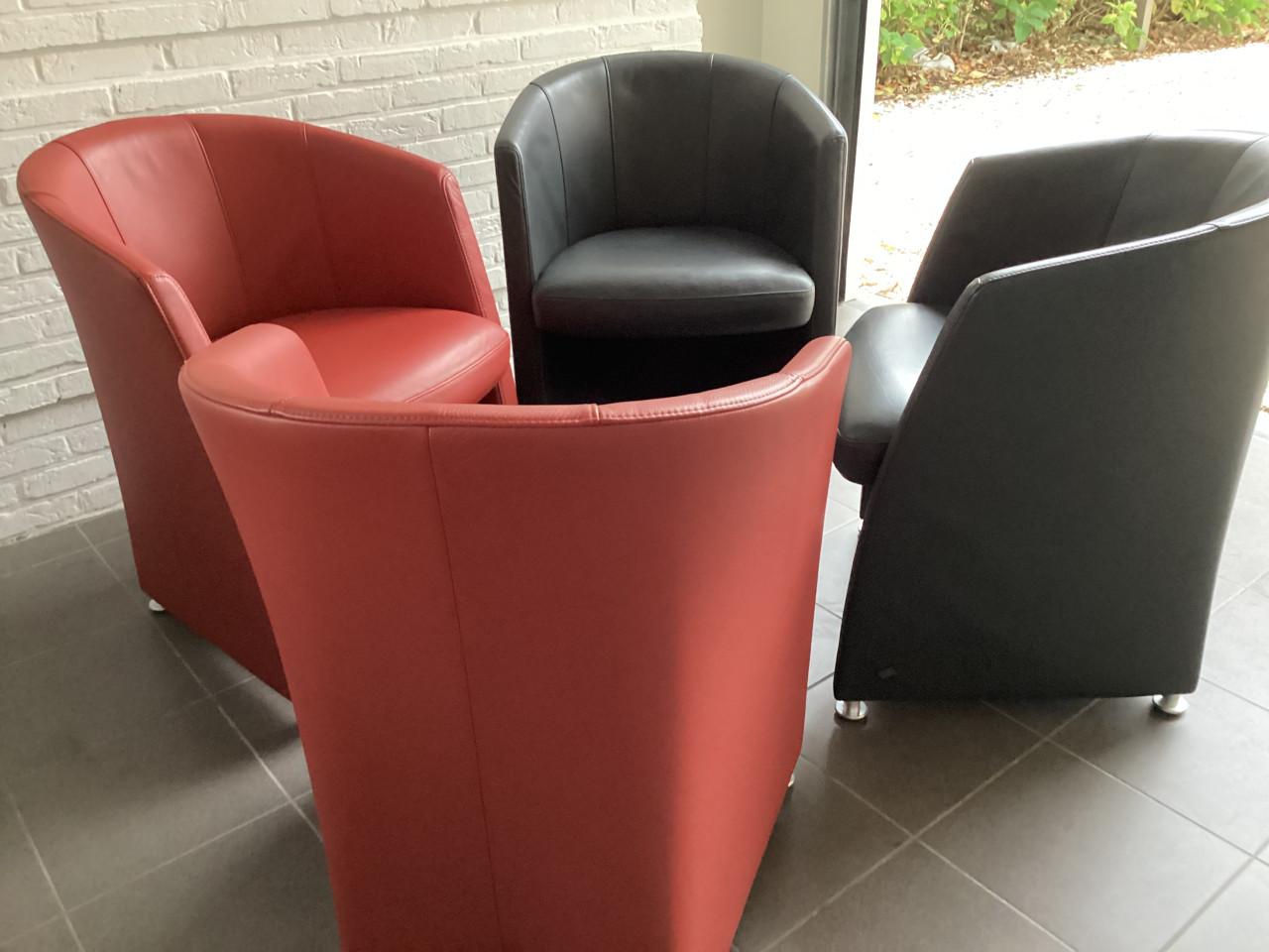 Rolf Benz stoelfauteuils(RB7300)per 2 of 4 stuks(als nieuw