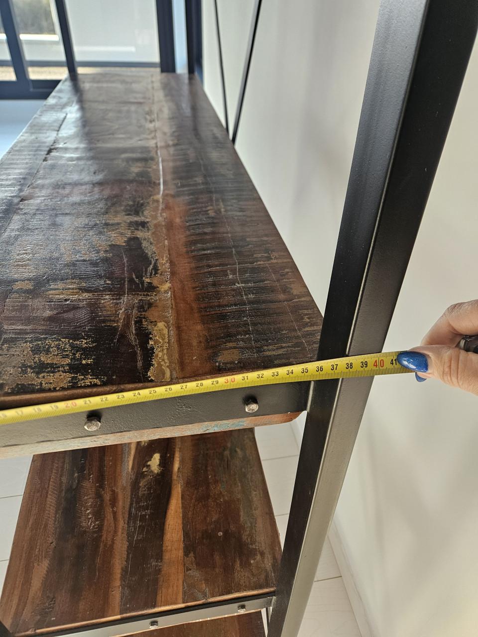 Mangohouten boekenkast