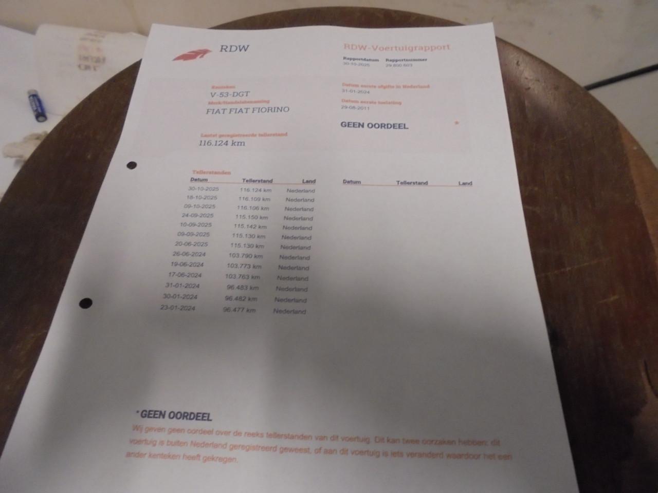 Leuke inruiler Fiat Doblo 1.6 benzine uitvoering wegbelast.€ 39 Partikulier