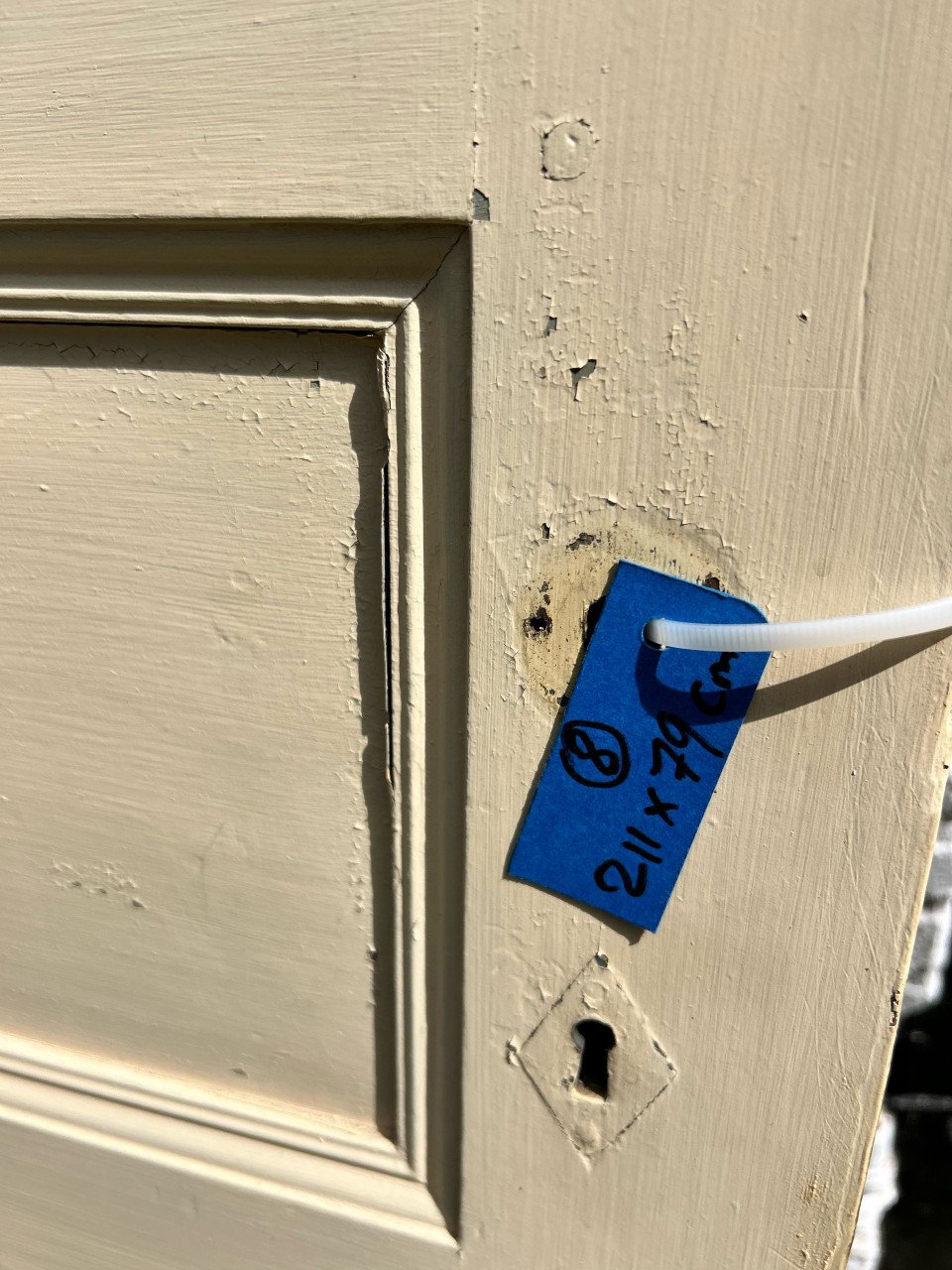 4 mooie, authentieke, stompe jaren ‘50 massieve paneeldeuren