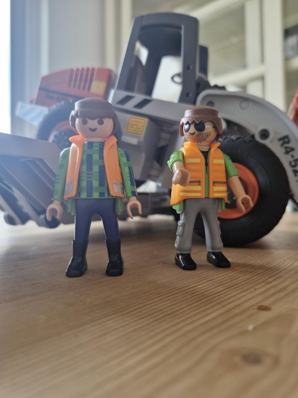 Playmobil dieplader met shovel (compleet, zonder doos)
