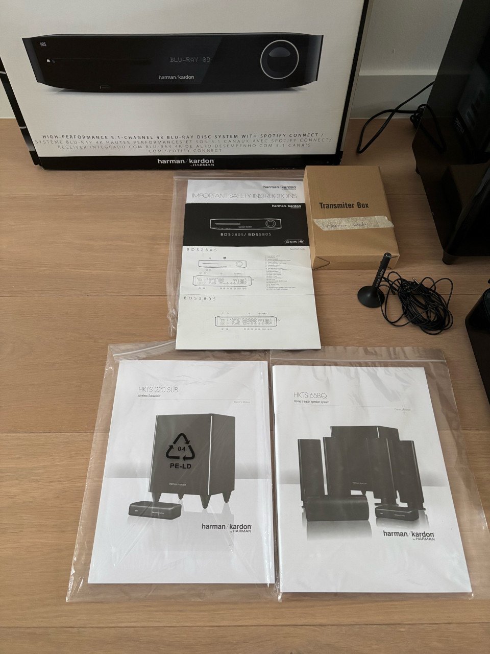Harman Kardon bds 580S, HKTS 65BQ 5.1 home cinema set