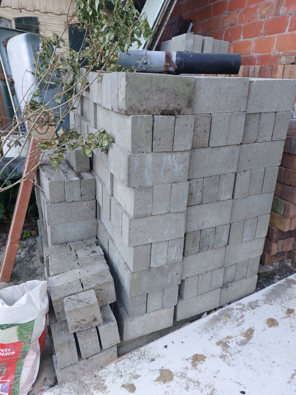 664 vol beton stenen 29x14x9cm