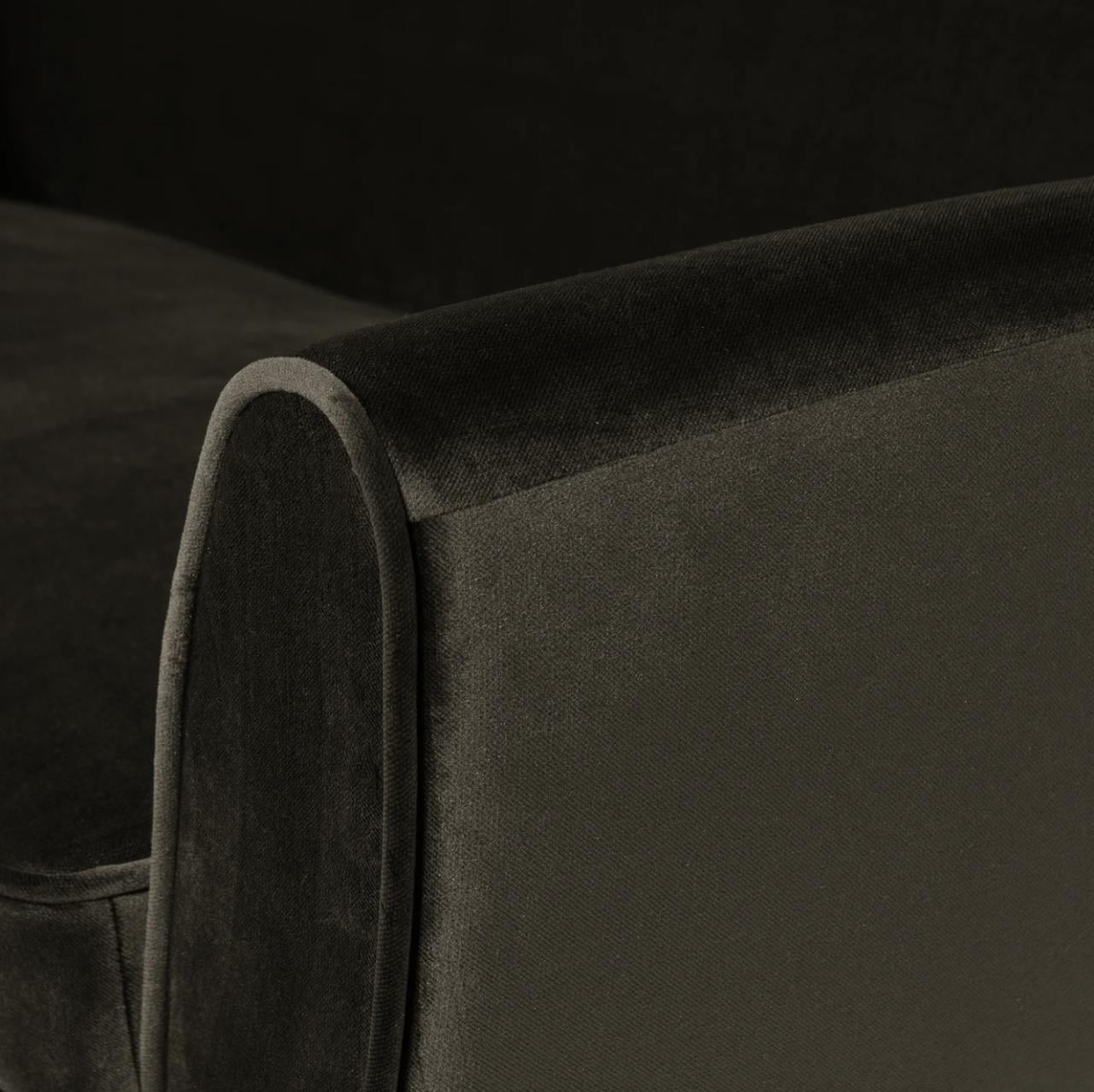 Woood Rocco 2,5-zits bank in het zwart